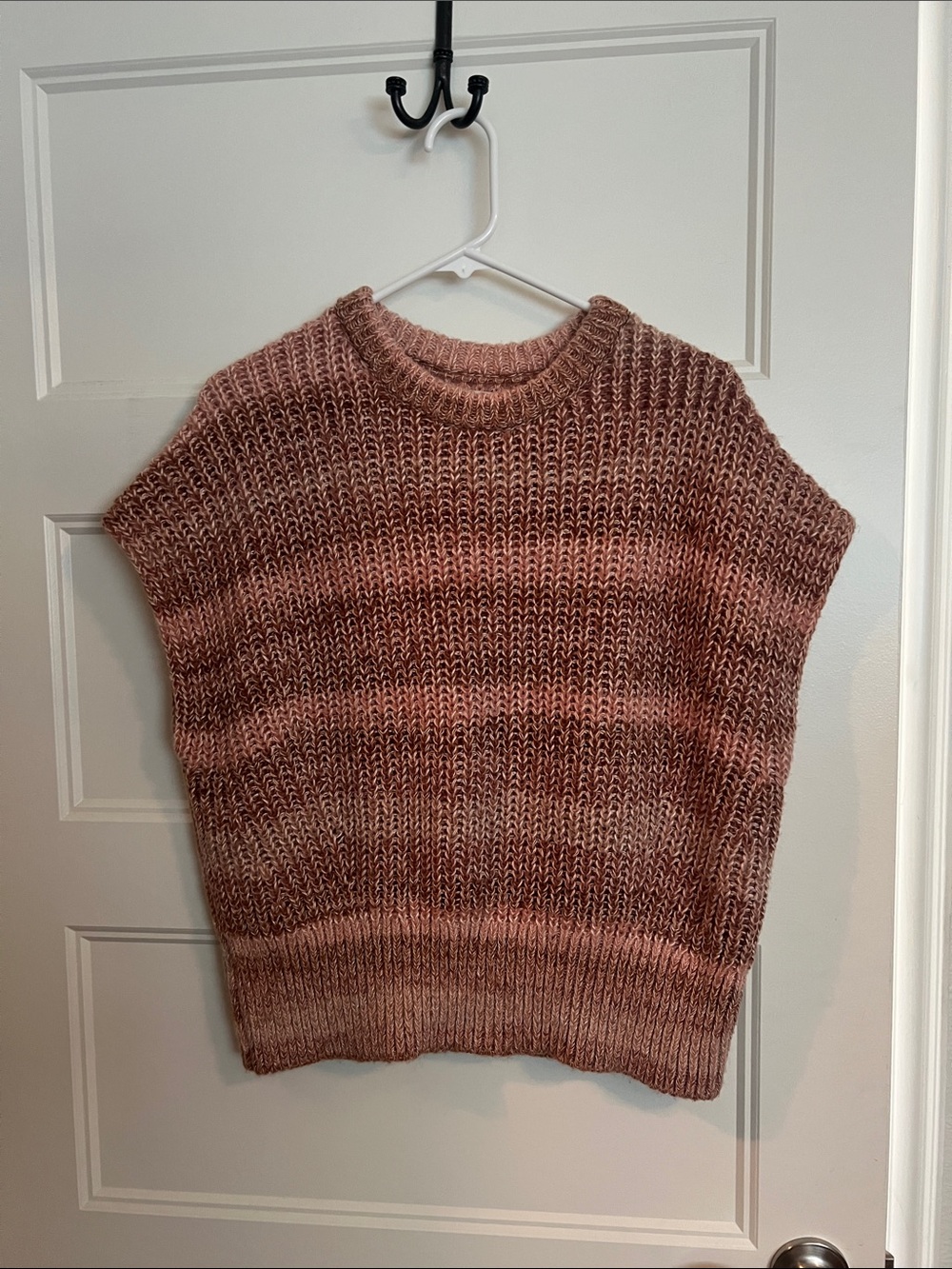 The Loft Women’s Pink Marled Knit Sweater Vest sz M